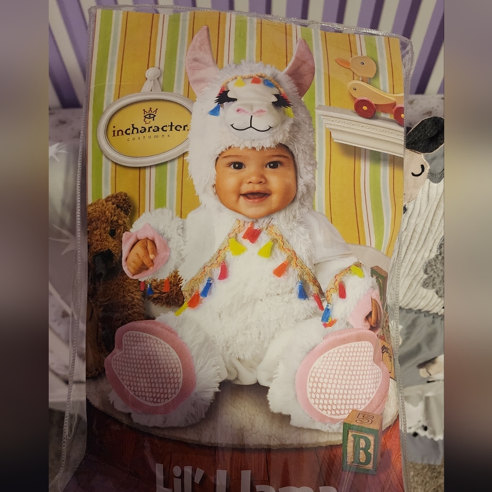 InCharacter Lil' Llama Costume - White and Pink